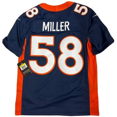 Nueva Camiseta Nike Von Miller Talla Pequeña Azul Marino Denver Broncos Cosida Vapor Limited Foto 1 de 4