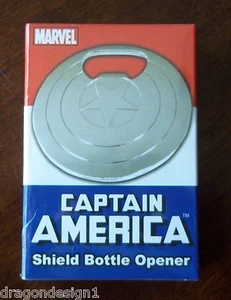 ABRIDOR DE BOTELLAS ESCUDO CAPITÁN AMÉRICA. NUEVO EN CAJA. 3 pulgadas de ancho - Imagen 1 de 2