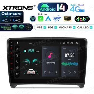 AUTORADIO ANDROID 4/64GB STEREO AUTO 9" AUDI TT MK2 8J 2006-2012 CARPLAY DAB+ - Foto 1 di 16
