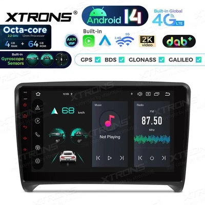AUTORADIO ANDROID 4/64GB STEREO AUTO 9" AUDI TT MK2 8J 2006-2012 CARPLAY DAB+ - Immagine 1 di 4