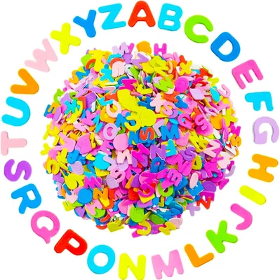 260 Stück Buchstaben Aufkleber,Moosgummi Buchstaben,Moosgummi Buchstaben Selbstk - Bild 1 von 4