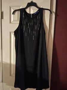 APT . 9 schwarzes Damenkleid Größe XL mit Strasssteinen - Bild 1 von 4
