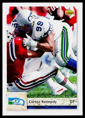 1992 Upper Deck - Cortez Kennedy #495 - Seattle Seahawks - Image 1 of 2
