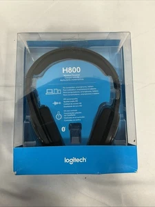 Auriculares inalámbricos sobre la cabeza Logitech H800 negros con micrófono - Imagen 1 de 1