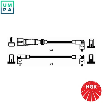 IGNITION CABLE KIT 44286 FOR VW SANTANA GOLF/III/Mk/�/Cabriolet/IV VANAGON/Bus - Image 1 of 4