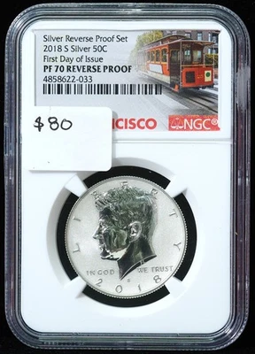 Medio dólar Kennedy 2018-S PF70 Foto 1 de 3