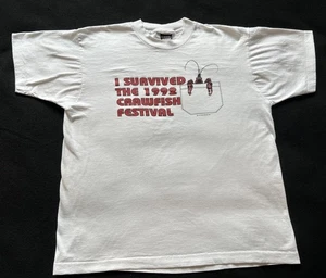 Camiseta Vintage Screen Stars 1992 Crawfish Festival Puntada Única Talla XL - Imagen 1 de 8