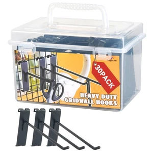 Gridwall Haken 6 Zoll, Schwarz Metall Display Haken für Gitterwand, Gridwall Accesso... - Bild 1 von 6