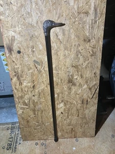 Bastón de madera con cabeza de pato de latón negro estilo antiguo bastón para hombre - Imagen 1 de 4