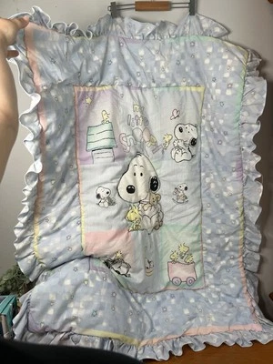 Edredón de cuna y carrito de pañales vintage Lambs & Ivy My Little Snoopy Foto 1 de 4