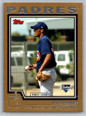 David Pauley 2004 Topps Traded & Rookies #T208 First Year Gold /2004 - Image 1 of 2