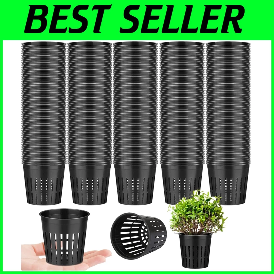 Versátiles macetas de red hidropónica de 2 pulgadas - malla ranurada para plantas de interior/exterior Foto 1 de 4