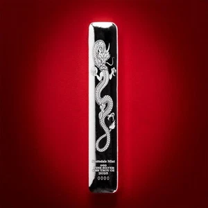Silberbarren Lucky Dragon 2025 - 8,88 oz .999 Feinsilberbarren #A237 - Bild 1 von 10