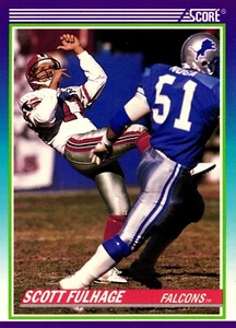 1990 Score Football Card #518 Scott Fulhage - Picture 1 of 2