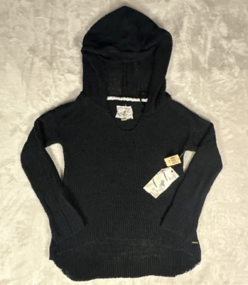 Element Knit Sweater Women Small Black Hooded Pullover Long Sleeve Skateboarding - Image 1 of 4