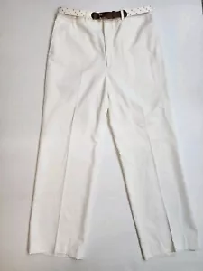 Haggar Presidents Club Pants Perm Press Stain Resist Vtg White 34x32  USA Made - Picture 1 of 12