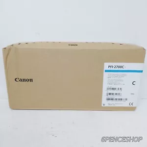 exp 2023/09 new *Imperfect Box* Canon PFI-2700C Cyan Ink Tank 700ml - Picture 1 of 10