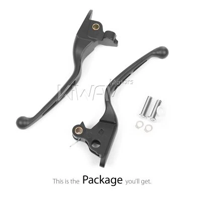 Palancas de control KiWAV negras corte de 2 ranuras para HD 23 Electra Glide Highway King Foto 1 de 4