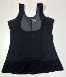 Shape Wear Tank Size 2XL Maidenform Top  Black with Lace - Picture 1 of 8