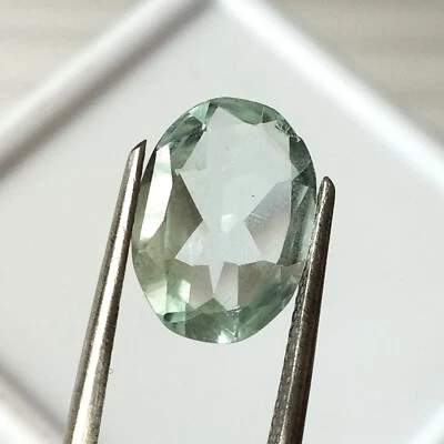 2.90 Cts Natural Light Blue Aquamarine Faceted Oval Cut Loose Gemstone 12.7X9 mm - Image 1 of 4
