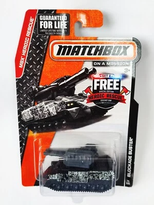 2014 MATCHBOX DIECAST - MBX HEROIC RESCUE BLOCKADE BUSTER 74/120 FACTORY SEALED - Image 1 of 3