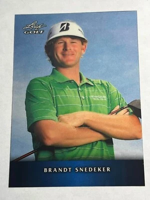 2012 Leaf Metal PRISMATIC BLUE LAMINATE PROOF MISSING #/10 Brandt Snedeker - Image 1 of 2