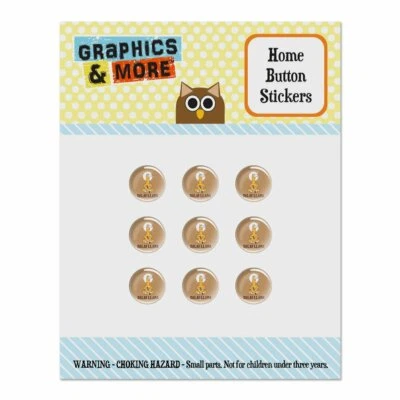 Dalai Llama Funny Humor Home Button Stickers Fit Apple iPhone - Image 1 of 4