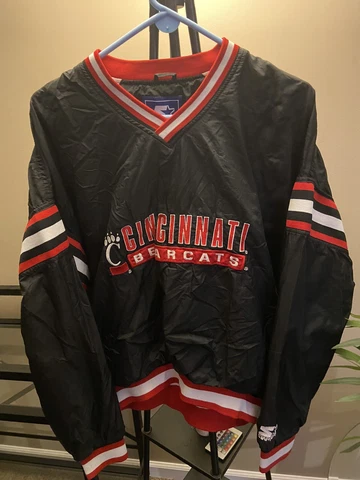 Vintage Cincinnati Bearcats Starter Windbreaker Pullover Cover