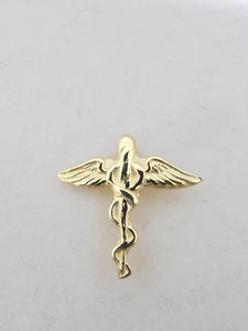 Ordine dei Farmacisti : Spilla da giacca in Oro Giallo 750 - Caduceo Farmacia - Picture 1 of 8
