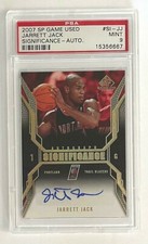 2007-08 SP Game Used SIGnificance AUTO #SI-JJ Jarrett Jack PSA 9 Mint POP 1