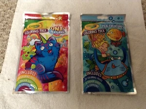 NEW Crayola Uni & Mer Creatures Coloring Pack Stickers Crayons Coloring Sheets - Picture 1 of 4