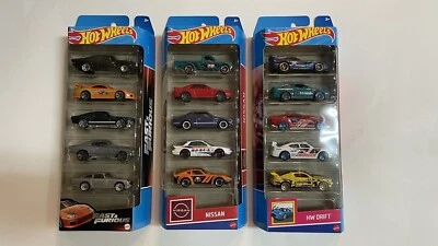2023 Hot Wheels 5 Packs Fast And Furious, Nissan, HW Drift - Image 1 of 2
