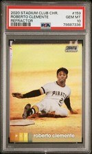 2020 TOPPS STADIUM CLUB CHROME ROBERTO CLEMENTE #159 REFRACTOR PSA 10 GEM MINT