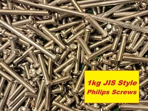 Yamaha RD350LC - 1kg Megapack - M6 A2 Philips JIS Style Pan Head Screws - Picture 1 of 1