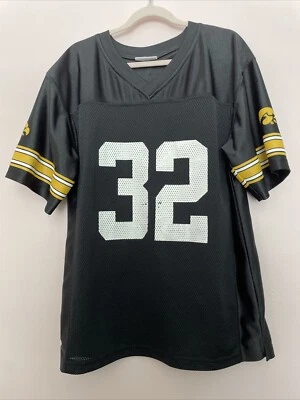Kids Pro Edge Iowa Hawkeyes Black #32 Football Jersey - Size Large 12/14 - Image 1 of 4