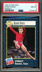 1992 SI/Sports Illustrated For Kids #7 KERRI STRUG RC Olympic Gold Medal PSA 8 - Picture 1 of 2