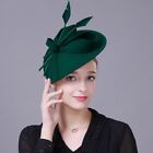 Women Wool Fascinator Pillbox Hat Church Kentucky Tea Party Dress Fedoras Hats