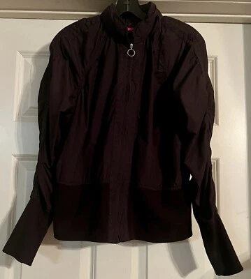 Thalia Sodi Y2K elegante mídia mista corta-vento corpo malha mangas/bainha tamanho M - Imagem 1 de 4