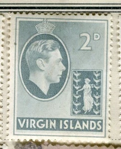 VIRGIN ISLANDS; 1938 early GVI Pictorial fine Mint hinged 2d. value - Picture 1 of 1