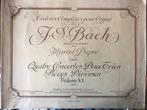 Oeuvres Completes Pour Orgue J.s. Bach Annotees Et Doigtees Par Marcel Dupre Qua - Imagen 1 de 1
