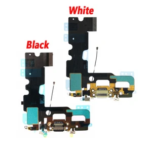 Schwarz Weiß Ladebuchse Dock Mikrofon Antenne Flex Kabel für iPhone 7 4,7" NEU - Bild 1 von 7