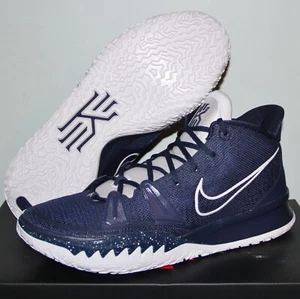 Nike Kyrie 7 TB Basketball Shoes Mens 12.5 Midnight Navy Blue White DA7767-402 - Picture 1 of 6