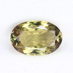3.92 Ct Perfect Oval 11.7x7.9 MM 100% Natural Olive Green to Red Turkey Diaspore - Picture 1 of 4
