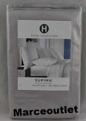 Fundas de almohada de paladio Hotel Collection 680 hilos Supima algodón KING Foto 1 de 4