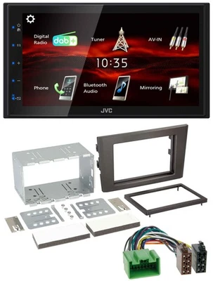 JVC USB Bluetooth MP3 DAB 2DIN Autoradio für Volvo XC 90 07-14 16 Pin - Bild 1 von 4