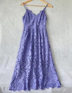 Astr The Label Dress Womens Medium Lavender Purple Crocheted Lace Sweetheart - Picture 1 of 8