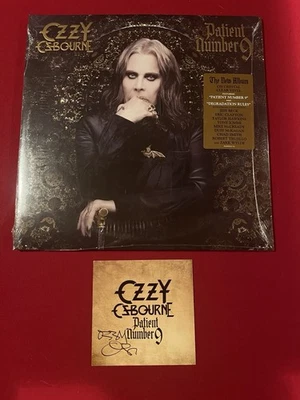 Ozzy Osbourne PATIENT NUMBER 9 Clear 2LP Vinyl w SIGNED Art Card Same Day Ship - Image 1 of 4