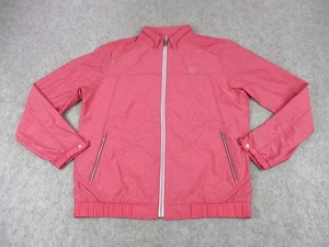 Louis Castel Jacket Womens Large Pink Golf Windbreaker Full Zip Casual Coat - Picture 1 of 11