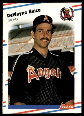 1988 Fleer DeWayne Buice Rookie California Angels #487 - Image 1 of 2