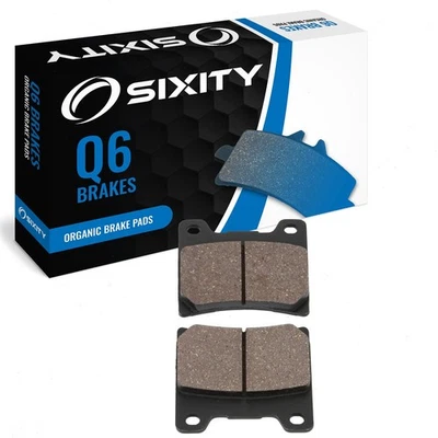 Rear Organic Brake Pads 1992-1993 Yamaha FZR1000 Set Full Kit EX UP D DC E vh - Image 1 of 4
